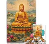 Buddha Statues 1000 Pieces Jigsaw Puzzle for Adults& Teens,Challenging Game And Family Play for Is Ideal As A Gift for The Whole Family (50x75cm)