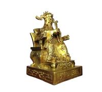 Buddha Statues for Home Decor Feng Shui Brass Statue Hotel Cash Register Wealth Ornaments Office Desktop Decorations Chinese Handicrafts Collectibles and Figurines(Small)