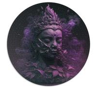 Buddha Statues Jigsaw Puzzles for Adults 1000 Piece Round Puzzle 1000 Pieces Jigsaw Perfect for Teenagers & Home Decor 67.5x67.5cm