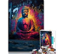 Buddha Statues Jigsaw Puzzles for Teenagers 1000 Piece Puzzle,Challenging To Complete But Fun And Humorous Birthday Present,Gifts,Wall Art 50x75cm