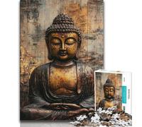 Buddha Statues JigsawPuzzle 1000 Pieces for Adults,Family Game Stress Reliever Difficult Challenge Great Gifts And Toys (75x50cm)