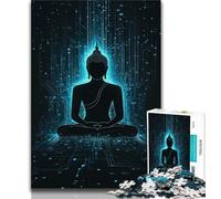Buddha Statues Puzzles for Adults Teens 1000pc Puzzle,Help The Brain Exercise Addictive Toys to Cultivate Patience Parent-child Interaction (75x50cm)