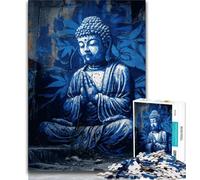 Buddha Statues Puzzles for Teenagers Teens 1000pc Puzzle,Educational Games Home Decoration Deal As Gifts for The Whole Family (38x26cm)
