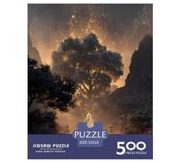 Buddha Statues Wooden Jigsaw Puzzles for Adults Fun 500 Pieces Education Game Home Decoration Stress Relief Toy Intellectual Game Premium & Durable 500pcs (52x38cm)