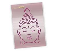 Buddha Stencil - Small/Mini Buddha Head Template for Spiritual, Yoga and Meditation Themed Crafts (Mini)