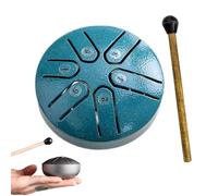 Buddha Stones Mini Steel Tongue Drum,3 Inch Sound Healing Drum Kit, 2024 Newest Mini Handpan Drum,6 Note Worry Free Drum,Steel Drum Instrument, Healing Stones (Color : Green, Size : Arrow style)