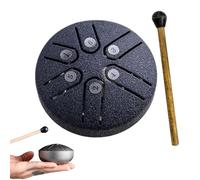 Buddha Stones Mini Steel Tongue Drum,3 Inch Sound Healing Drum Kit, 2024 Newest Mini Handpan Drum,6 Note Worry Free Drum,Steel Drum Instrument, Healing Stones (Color : Navy blue, Size : Arrow styl