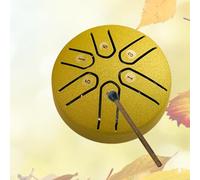Buddha Stones Mini Steel Tongue Drum, 6 Note Worry Free Drum Handpan Drum, Mini Handpan Drum, Worry-Free Drum, Handpan Drum (Color : Gold, Size : Arrow style)