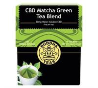 Buddha Teas Matcha Green Tea - with CBD - 18 tea bags