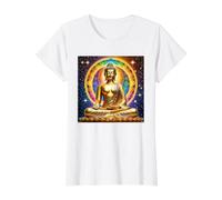 Buddha Value Graphic T-Shirt, Women, White, L