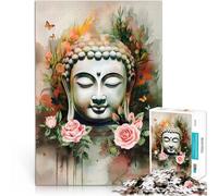 Buddha Watercolor Painting1000 Piece Jigsaws for teenagers Educational Family Game for is ideal as a gift for the whole family 38x26cm