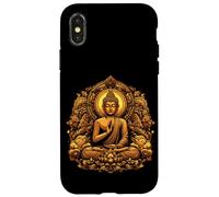 Buddha Zen Meditation Tee Buddhism Yoga Spiritual Case for iPhone X/XS