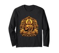 Buddha Zen Meditation Tee Buddhism Yoga Spiritual Long Sleeve T-Shirt