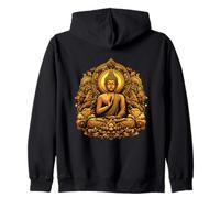 Buddha Zen Meditation Tee Buddhism Yoga Spiritual Zip Hoodie