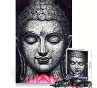 Buddha Zen Yoga Studio Art Jigsaw Puzzles 1000 Pieces for Teenagers Thinking Skill Light Enjoyment Neat Edges (38x52cm)