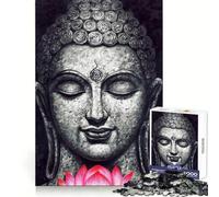 Buddha Zen Yoga Studio Art Jigsaw Puzzles 1000 Pieces for Teenagers Thinking Skill Light Enjoyment Neat Edges (50x75cm)