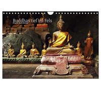 Buddhas deep in the rock UK-Version (Wall Calendar 2026 DIN A4 Landscape), CALVENDO 12 Month Wall Calendar