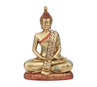 Buddhas Desk Statue - Small Buddha Figurines, Buddhass Ornament | Desktop Gold Resin Zen Buddhaa Sculpture, home Decoration, Decorative Meditation Sculpture for Bedroom Display Cabinets Tea Room Wine