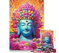 Buddhas Sacred Serenity Adult Jigsaw Puzzles 1000 Pieces Brain Activity Light Enjoyment Accurate Cut Creative Gift (38x26cm)