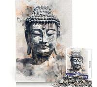 Buddhas Serenity 1000 Piece Jigsaws for Adults Puzzle Logical Think Restful Pleasure Seamless Lock (38x26cm)