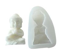 Buddhas Silicone Mold Statue Plaster Cake Chocolate Making Tool Gypsum Soap Molds Crystal Resin Molds Relaxation Tool