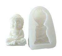 Buddhas Silicone Mold Statue Plaster Cake Chocolate Making Tool Gypsum Soap Molds Crystal Resin Molds Relaxation Tool