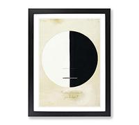 Buddhas Standpoint By Hilma Af Klint Classic Painting Framed Print | A4 Black Framed Wall Art | Ready to Hang | Classic Historical Picture | Living Room Bedroom Lounge Office