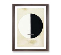 Buddhas Standpoint By Hilma Af Klint Classic Painting Framed Print | A4 Walnut Framed Wall Art | Ready to Hang | Classic Historical Picture | Living Room Bedroom Lounge Office
