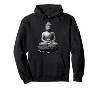 Buddhism Buddha Statue Buddhist Monk Style Pullover Hoodie