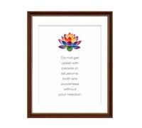 Buddhism Canvas Wall Art Print, Colorful Lotus Flower Inspirational Buddha Quote Do not Get Upset Poster Painting For Spa Yoga Studio Restroom,Zen Meditation Gift, Set of 1,8X10inUnframed