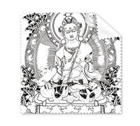Buddhism Guanyin China Chinese Character Figure Traditional Culture Art Line Drawing Glasses Cloth Cleaning Cloth Phone Screen Cleaner 5pcs
