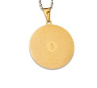 Buddhism Pendant Necklace Stainless Steel Lucky Charm Shurangama Mantra Amulet Jewelry For Man and Woman, Non-Precious Metal, No Gemstone