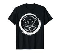 Buddhism Saying Lotus Flower Om Symbol Yoga Gift Value Graphic T-Shirt, Men, Black, L