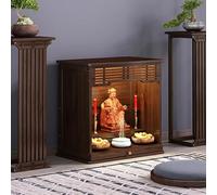 Buddhist Altar Cabinet Stand, Buddha Statue Display Pedestal for Prayer, Relaxation, Living Rooms, Shrines, Temples - 63 x 42 x 138cm (24.8 x 16.5 x 54.3in)