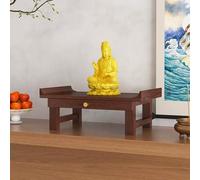 Buddhist Altar Decorative Table for Desktops and Shrines, Retractable Shelf Design, Vintage Style for Meditation and Prayer