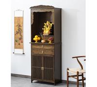 Buddhist Altar Shelf, Meditation Cabinet with Drawers, Chinese Offering Table, Storage for Living Room, Home Decor, Meditation Space, Zen Shelf for Spiritual Practice