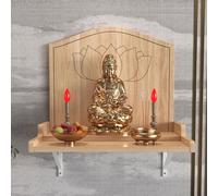 Buddhist Altar Shelf - Wall-Mounted Wood Meditation Table for Incense, Prayer, Divination, Worship