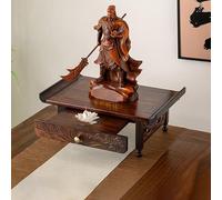 Buddhist Altar Shelf with Pull-Out Trays, Meditation Table for Personal Prayer, Tabletop/Walls - Ideal for Creating a Sacred Space (60.1x25x16cm)