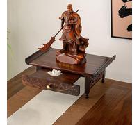 Buddhist Altar Shelf with Pull-Out Trays, Meditation Table for Personal Prayer, Tabletop/Walls - Ideal for Creating a Sacred Space (60.1x25x16cm)