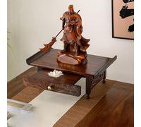 Buddhist Altar Shelf with Pull-Out Trays, Meditation Table for Personal Prayer, Tabletop/Walls - Ideal for Creating a Sacred Space (60.1x25x16cm)
