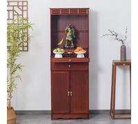 Buddhist Altar Table, Meditation Table, Pooja Cabinet with Storage for Home and Office, Bamboo Prayer Stand for Living Room and Bedroom