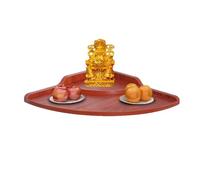 Buddhist Altar Table, Solid Wood Pooja Table for Incense & Meditation, Wall-Mounted Small Altar Shelf, Space Saving Design