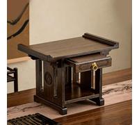 Buddhist Altar Table with Drawer for Storage, Versatile Furniture for Prayers, Divination, and Worship, Bamboo Construction