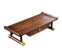 Buddhist Altar Table with Drawer, Small Bamboo Pooja Table for Spiritual Practices, Ideal for Home Meditation and Religious Ceremonies