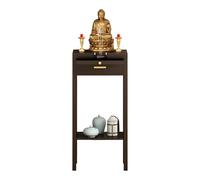 Buddhist Altar Table with Storage, Chinese Shrine for Meditation & Home Worship, Living Room Decor