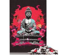 Buddhist Art Jigsaw Puzzles Puzzle for Adults Kids. 1000 Piece Whimsical Challenge Toy Educational Games Home Decoration for Adults& Kids Age 14 Years Up 1000pcs (75x50cm)
