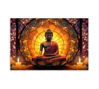 Buddhist Art, Magical God Decor Canvas Poster Bedroom Decor Landscape Office Room Decor Gift 24x36inch(60x90cm)