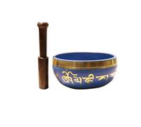 Buddhist Bowl,Tibetan Singing Bowl Set,2pc 12.5cm Nepal Sound Bowl Singing Tibetan Bowl Buddhism Hand Print Yoga Meditation