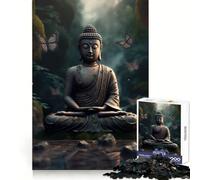 Buddhist Forest Zen Buddha 1000 Piece Jigsaws for Adults Puzzle Logical Think Restful Pleasure Seamless Lock (50x75cm)