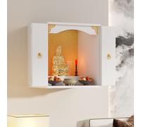Buddhist Meditation Table Shelf - Wall-Mounted Altar for Worship, Puja, Divination and Niche Display